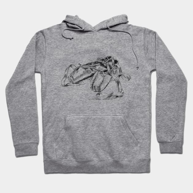 Ballet shoes Hoodie by rachelsfinelines